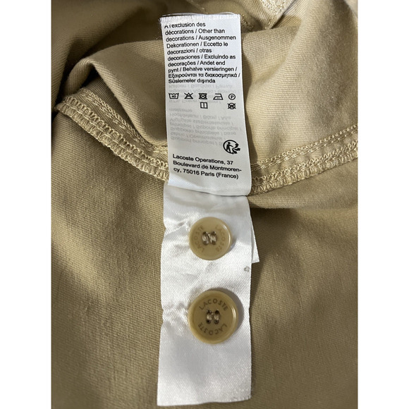 LACOSTE Regular Fit Jogger Khaki Cotton Pants sz 40 Men’s *read* 40x28 - Picture 10 of 10